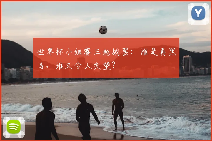 世界杯小组赛三轮战罢：谁是真黑马，谁又令人失望？