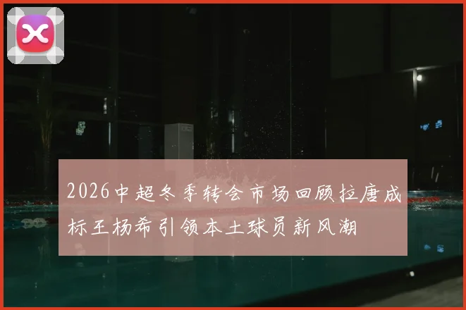 2026中超冬季转会市场回顾拉唐成标王杨希引领本土球员新风潮